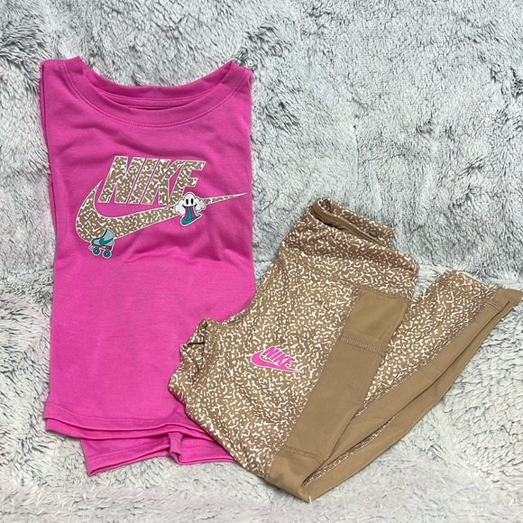 💗NWOT Nike Matching Set Girl Top & Legging Pants - Picture 2 of 11